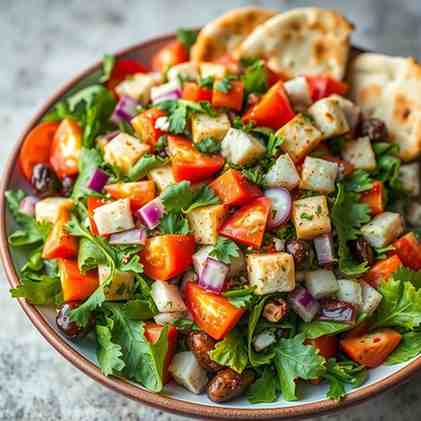 Zesty Fattoush - Garden Fresh Salad Recipe